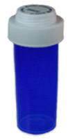 Blue Reversible Vials with Dual Purpose Caps